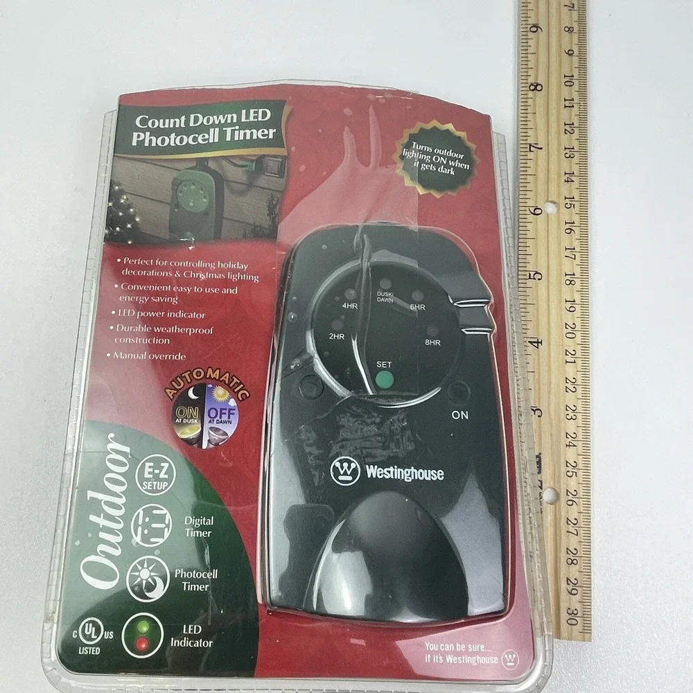 Westinghouse Holiday Countdown Photocell Timer Outdoor Automatic Lighting